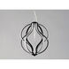 Aura LED 12 inch Black Single Pendant Ceiling Light