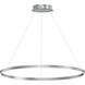 Groove 5CCT LED 40 inch Brushed Aluminum Single Pendant Ceiling Light
