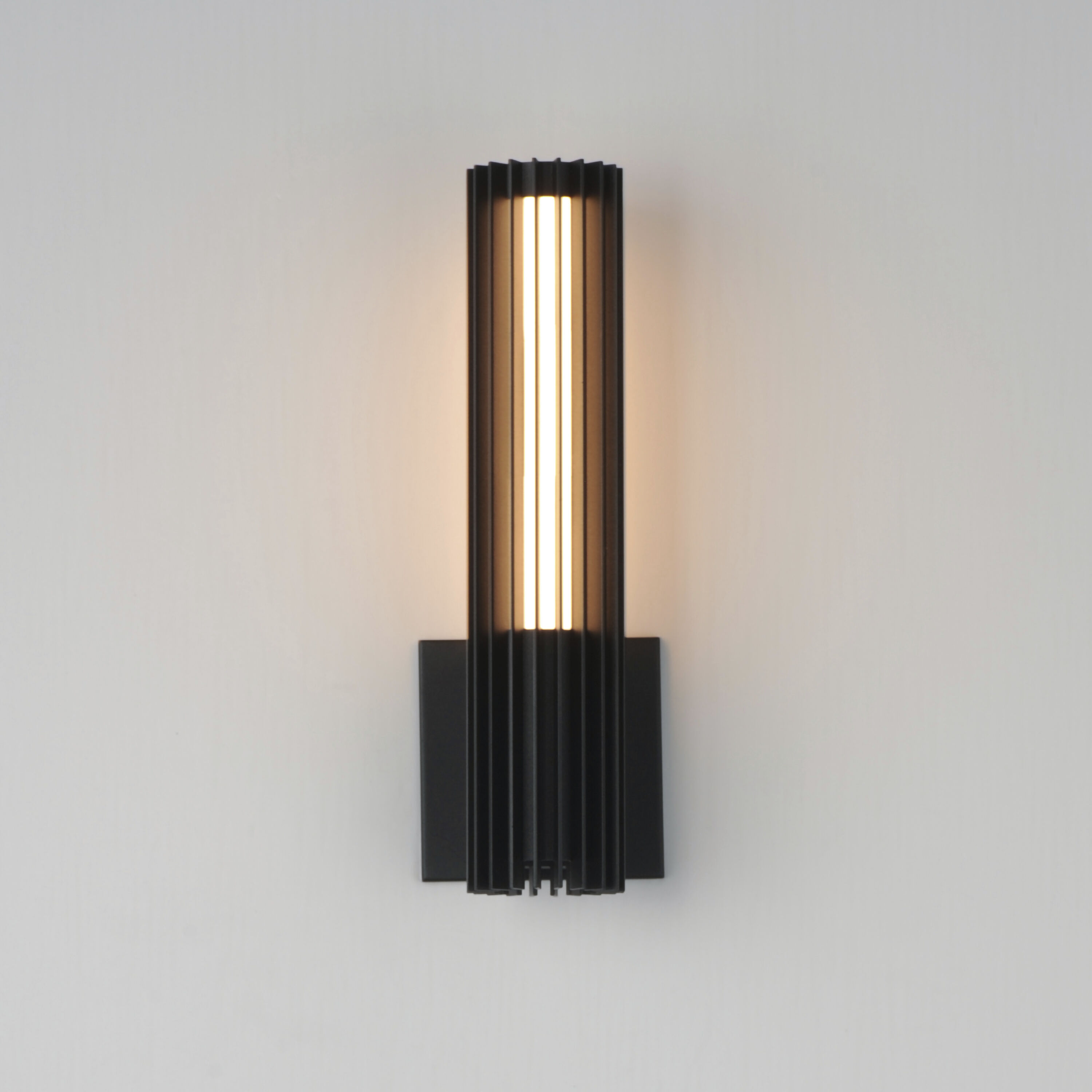 Citadel LED 15 inch Black Outdoor Wall Mount