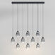 Dewdrop LED 30.5 inch Black Linear Pendant Ceiling Light