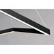 Stealth LED 34.75 inch Black Linear Pendant Ceiling Light