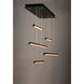 Hover LED 61 inch Black Multi-Light Pendant Ceiling Light