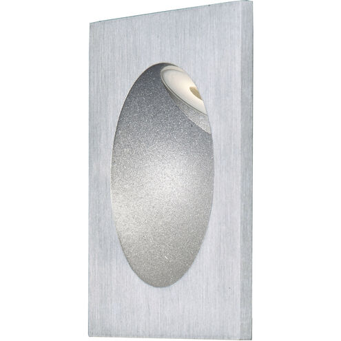 Alumilux Step Light LED 3 inch Satin Aluminum Outdoor Wall Mount