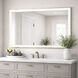 Framed 48 X 36 inch Satin Nickel LED Wall Mirror