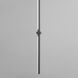 Dorian LED 1 inch Black Single Pendant Ceiling Light
