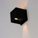 Alumilux Cube LED 4.25 inch Black ADA Wall Sconce Wall Light