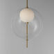 Martini LED 15.75 inch Natural Aged Brass Single Pendant Ceiling Light
