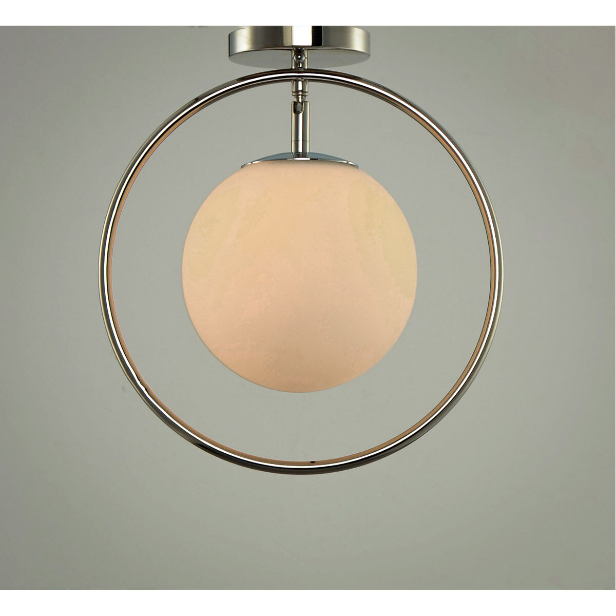 Revolution 1 Light 13 inch Polished Nickel Flush Mount Ceiling Light