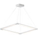 Rotator LED 27.5 inch Matte White Single Pendant Ceiling Light