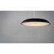 Dimple LED 23.5 inch Black Single Pendant Ceiling Light