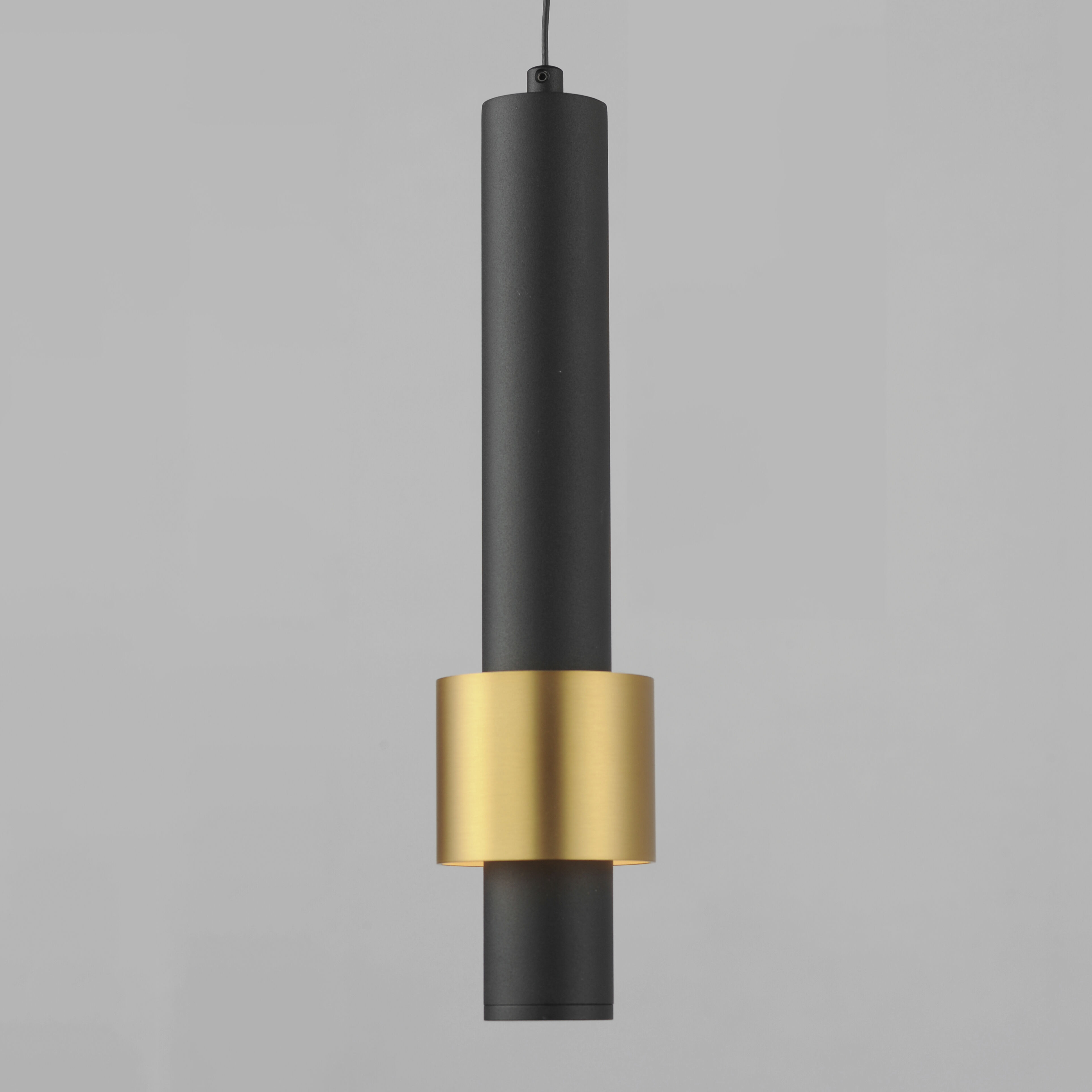 Reveal LED 2.75 inch Black and Gold Single Pendant Ceiling Light in Black/Gold