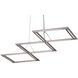 Helix LED 46 inch Satin Nickel Linear Pendant Ceiling Light