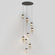 Highball LED 22.75 inch Gunmetal Multi-Light Pendant Ceiling Light in Amber
