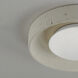 Matera LED 14.5 inch Chaulk White Flush Mount Ceiling Light
