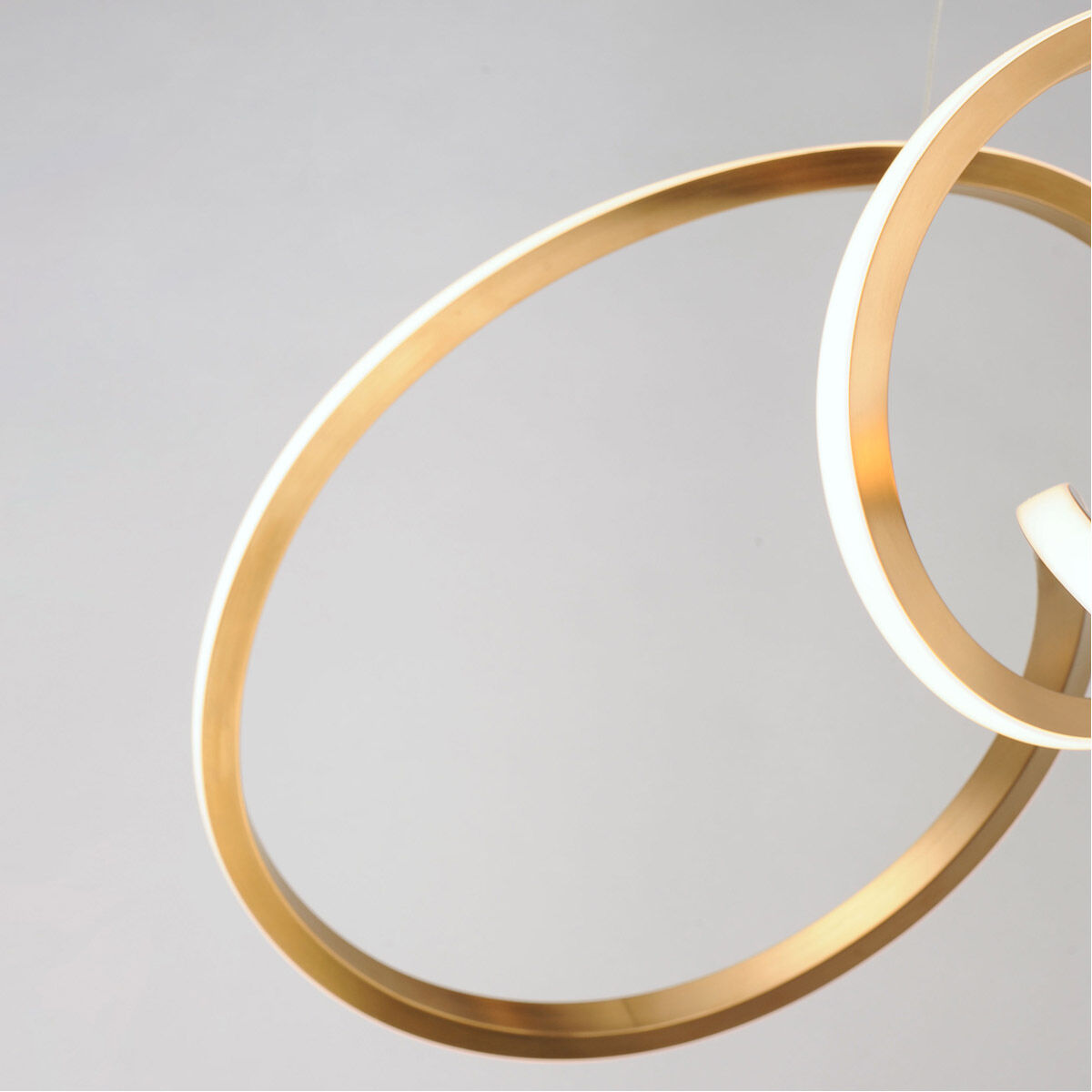 Perpetual LED 14.25 inch Brushed Champagne Single Pendant Ceiling Light