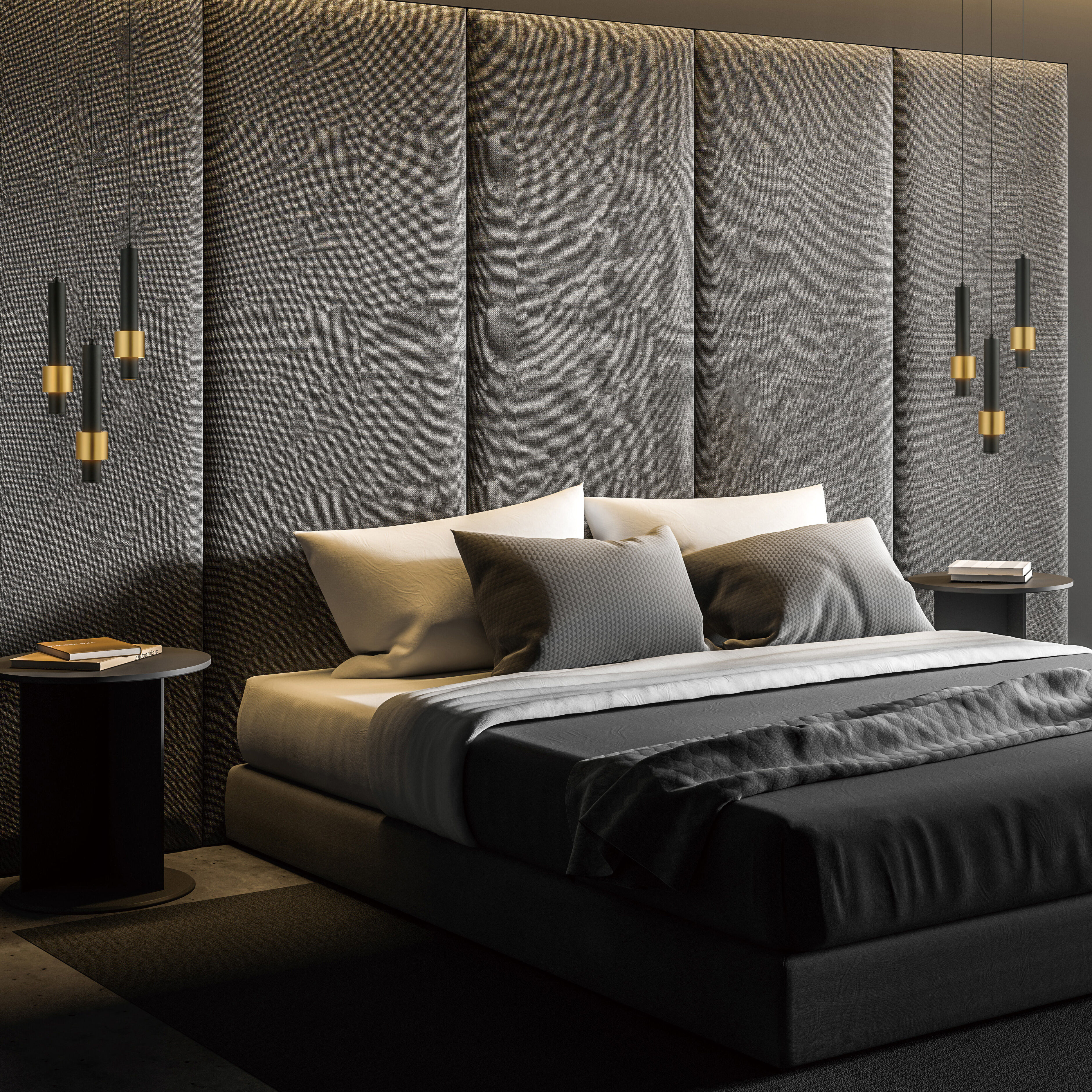 Reveal LED 11 inch Black and Gold Multi-Light Pendant Ceiling Light