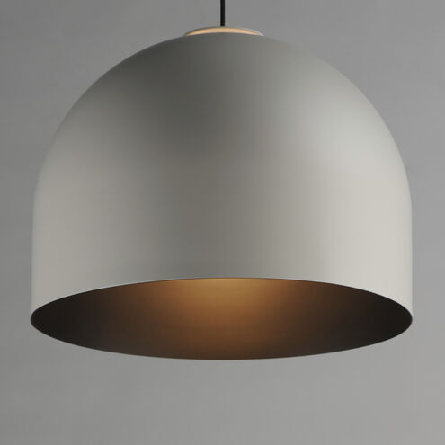 Foster LED 19.75 inch Gray with Black Single Pendant Ceiling Light in Gray and Black