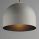 Foster LED 19.75 inch Gray with Black Single Pendant Ceiling Light in Gray and Black