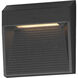 Steppes LED 4.75 inch Black Outdoor Wall Mount