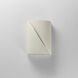 Puff LED 8 inch Chaulk White Outdoor Wall Mount
