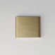 Spartan LED 7.75 inch Natural Aged Brass ADA Wall Sconce Wall Light