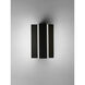 Omni LED 7.25 inch Black Bath Vanity Wall Light