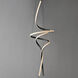 Serpentine LED 21.25 inch Black Multi-Light Pendant Ceiling Light