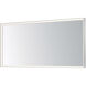 Bevel 60 X 28 inch Satin Nickel LED Mirror
