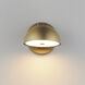 Cauldron LED 7 inch Gold Outdoor Wall Mount
