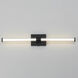 Fuse LED 30 inch Black Bath Vanity Wall Light