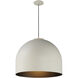 Foster LED 19.75 inch Gray with Black Single Pendant Ceiling Light in Gray and Black