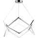 Victory LED 31.5 inch Polished Chrome Single Pendant Ceiling Light