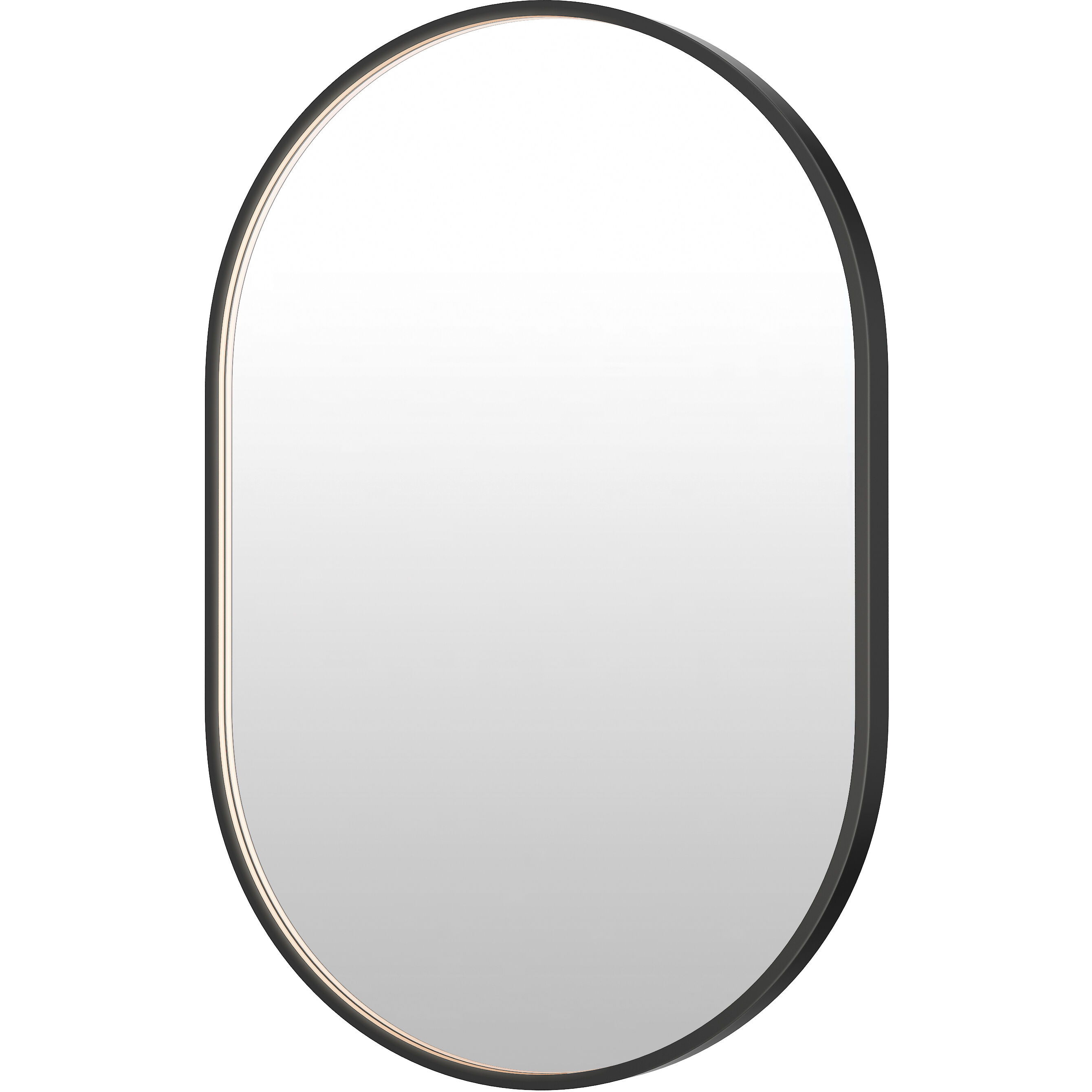 Elisse 36 X 24 inch Black LED Wall Mirror