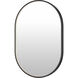 Elisse 36 X 24 inch Black LED Wall Mirror