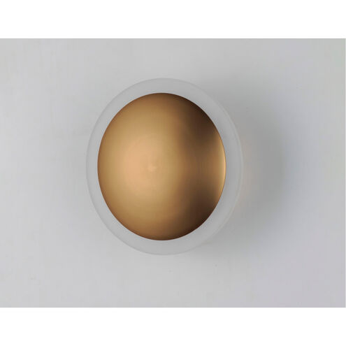 Saucer LED 7 inch Black and Gold ADA Wall Sconce Wall Light
