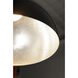 Hemisphere LED 9 inch Gloss Black and Aluminum Single Pendant Ceiling Light