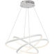 Twisted LED 31.5 inch Matte White Single Pendant Ceiling Light