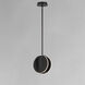 Interval LED 7.75 inch Black Single Pendant Ceiling Light