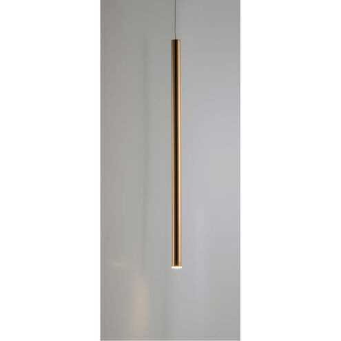 Flute LED 1 inch Rose Gold Mini Pendant Ceiling Light