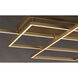 Traverse LED LED 23.5 inch Champagne Flush Mount Ceiling Light