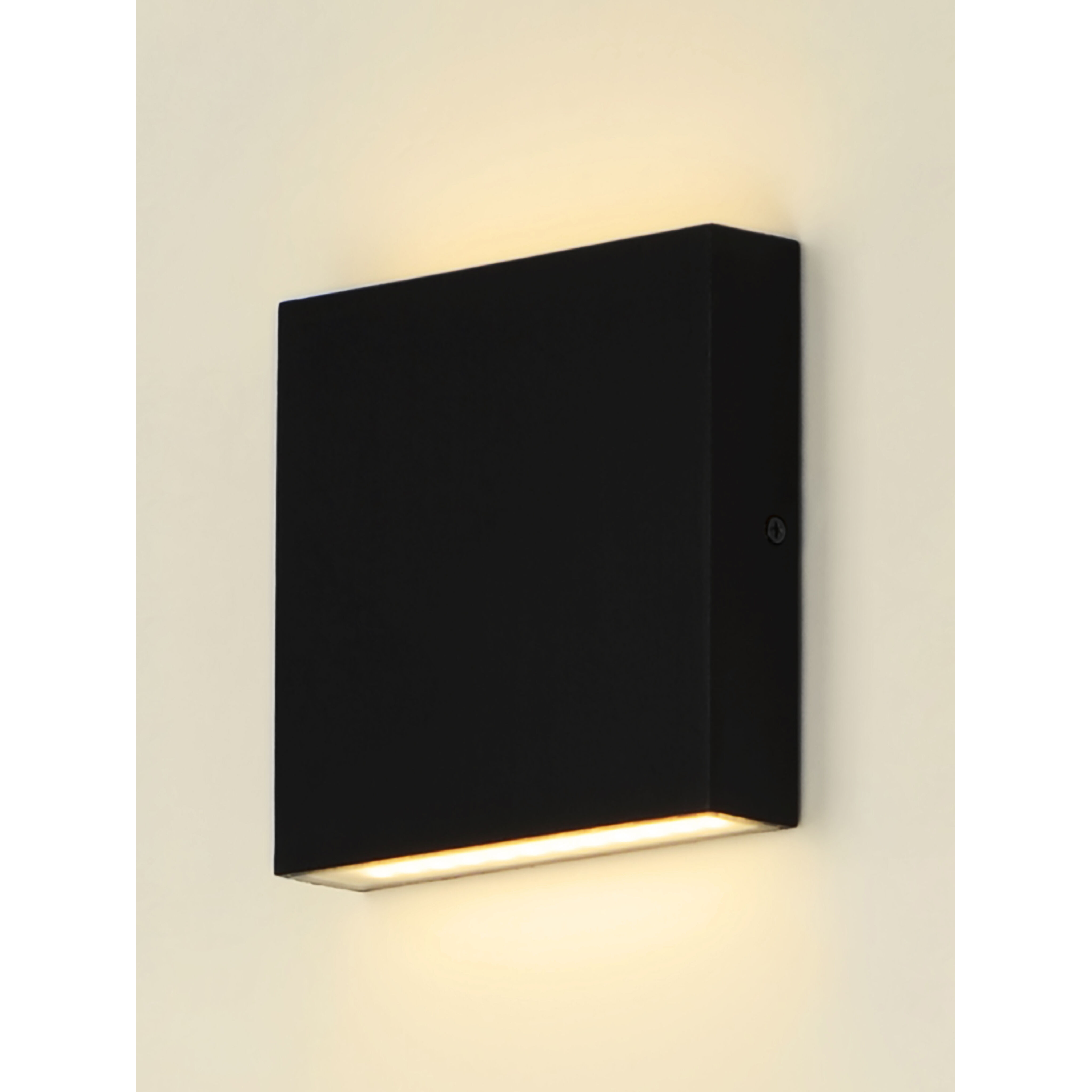 Brik LED 6.25 inch Black Outdoor Wall Sconce
