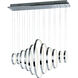 Hoops LED LED 31.5 inch Polished Chrome Linear Pendant Ceiling Light