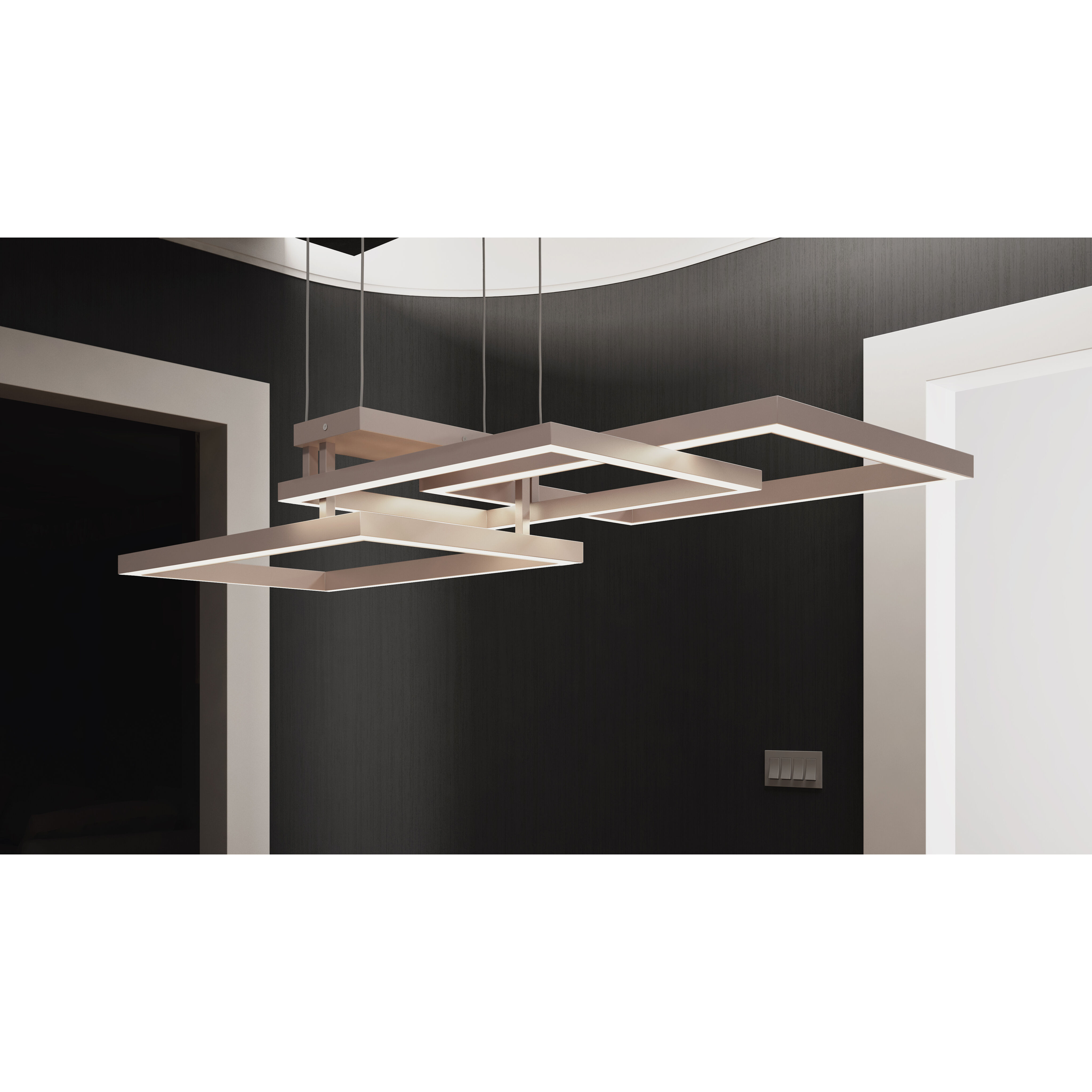 Traverse LED LED 23.5 inch Champagne Entry Foyer Pendant Ceiling Light