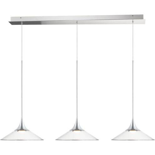 Cono LED 49.75 inch Polished Chrome Linear Pendant Ceiling Light