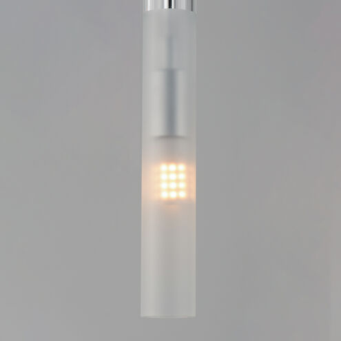 Pipette LED 1.25 inch Polished Chrome Single Pendant Ceiling Light