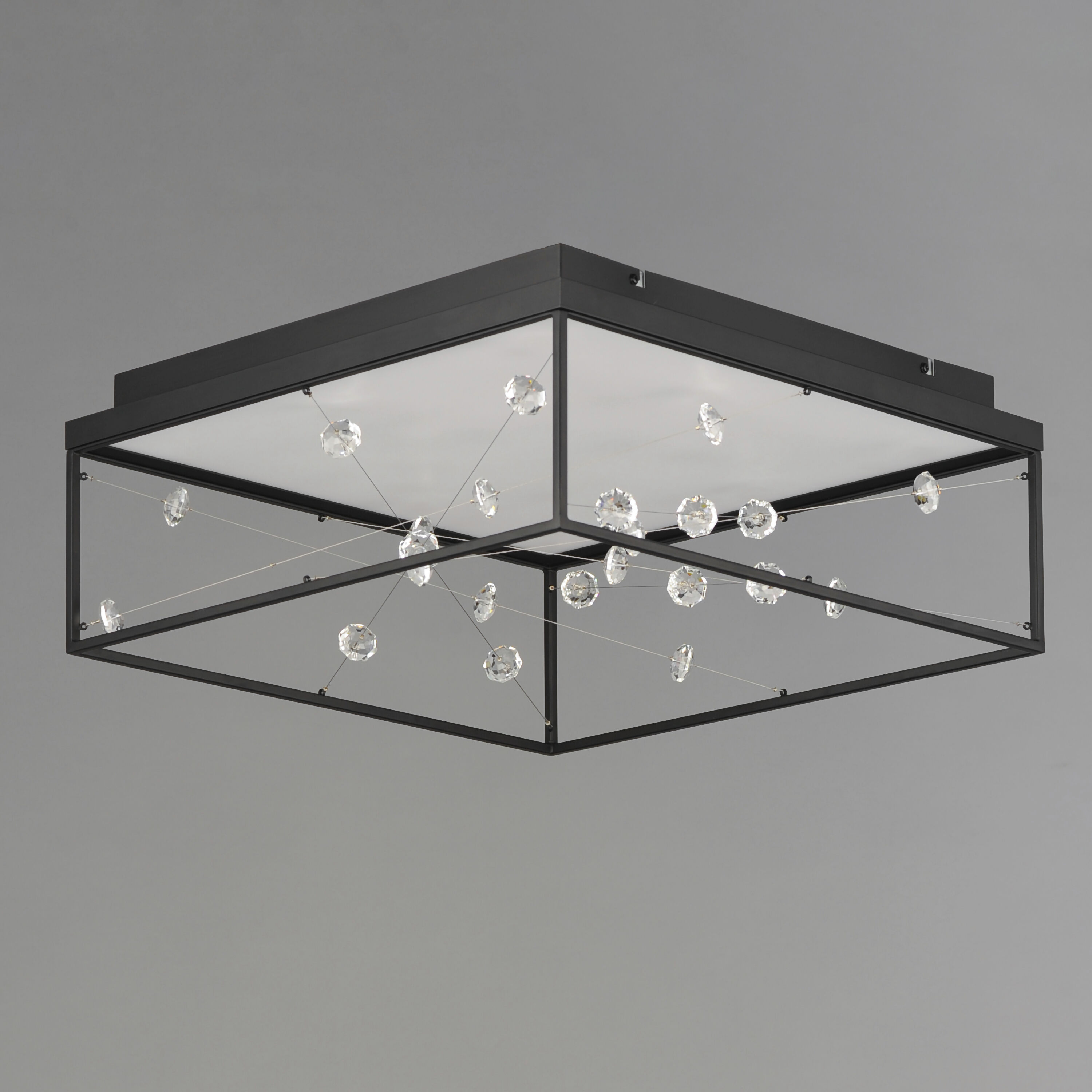 Entanglement LED 19.75 inch Black Flush Mount Ceiling Light