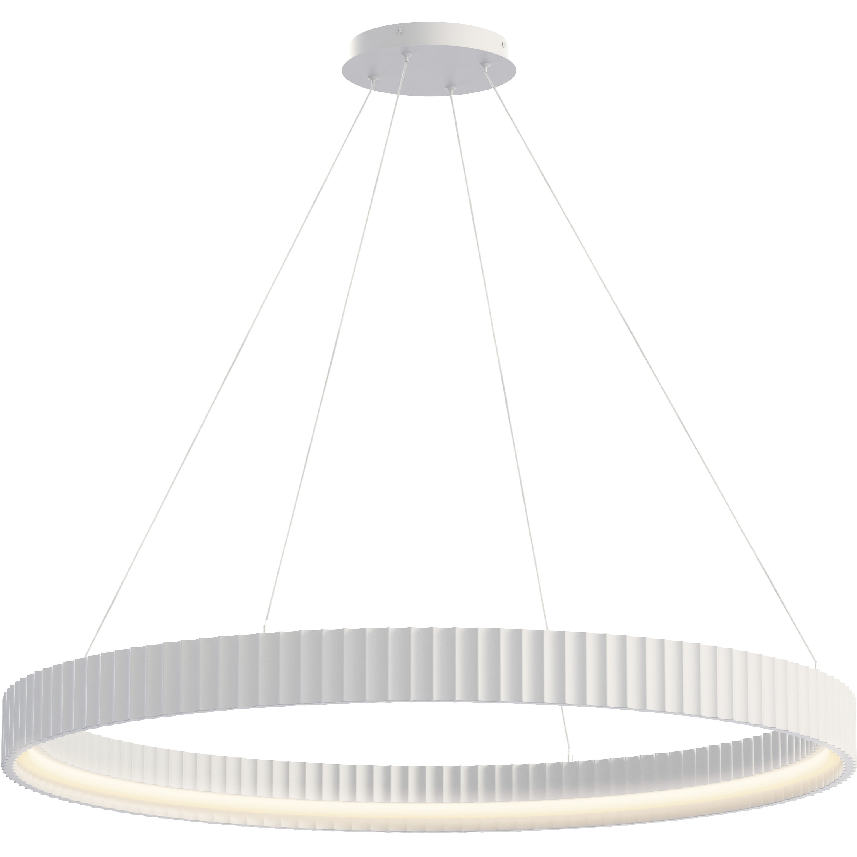 Souffle LED 41 inch Chaulk White Ring Pendant Ceiling Light