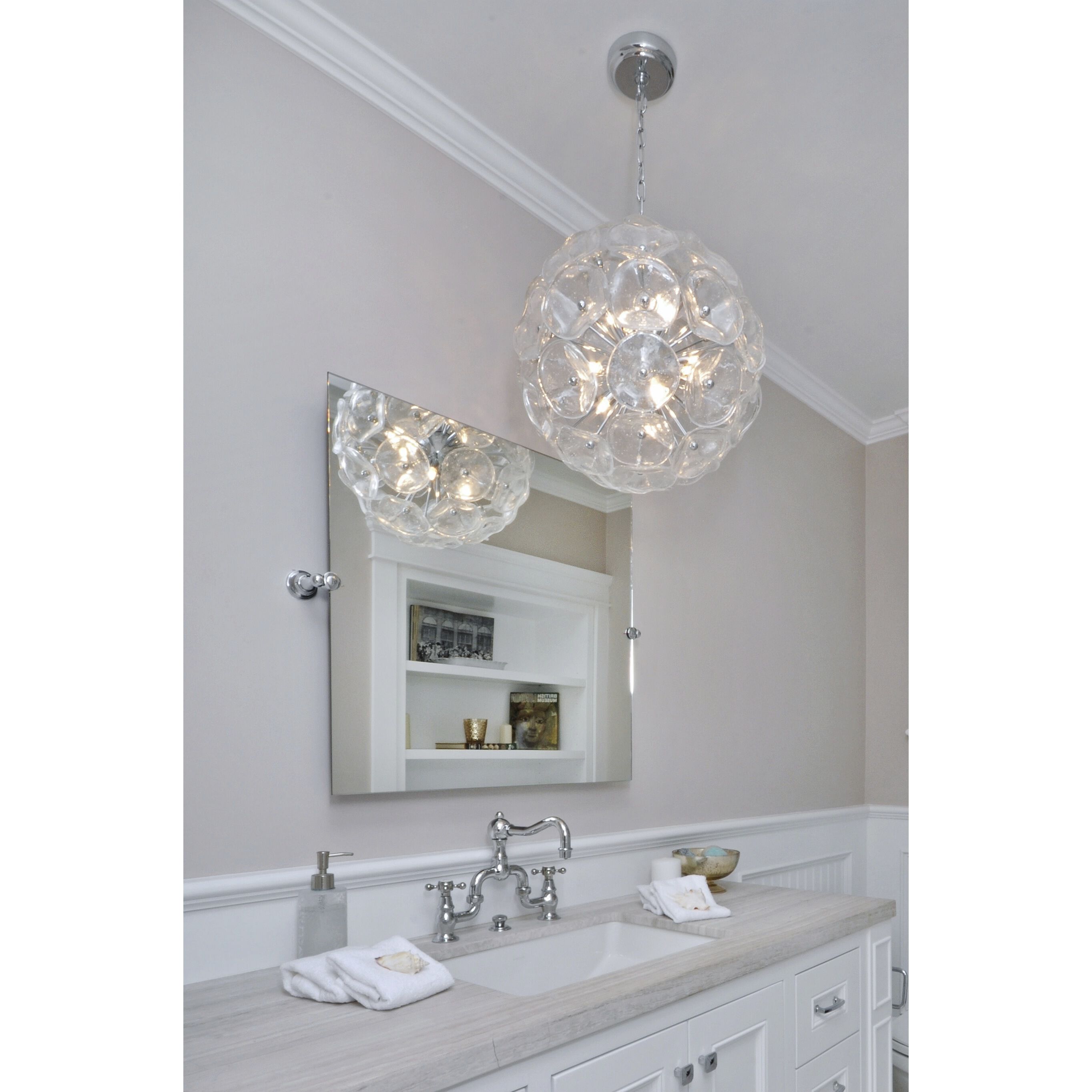 Fiori 8 Light 12 inch Polished Chrome Single Pendant Ceiling Light