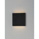 Brik LED 4.75 inch Black Outdoor Wall Sconce
