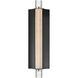 Hyperion LED 18 inch Black ADA Wall Sconce Wall Light in Clear Crystal